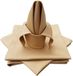 Lemos Home Stoffen servet van katoen 45x45 cm servet 4 stuks (beige)