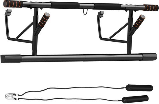 SPORTNOW optrekstang - Staal - 100x43x27cm - Oranje