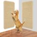 Shenzhen Haorui Industrial Technology Co., Ltd. Tapis griffoir pour chat, lot de 2 50x25cm. Tapis en sisal pour chat, résistant à l'usure et durable. La planche griffoir pour chat (couleur d'origine) protège efficacement les canapés, les portes et les meubles.