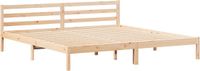 vidaXL Bedframe Bruin 215,5 x 185,5 x 69,5 cm Massief Vurenhout