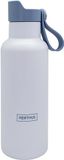 Nerthus FIH 1263 sportfles dubbelwandig 500 ml click drink dop blauw roestvrij staal sport gym strand