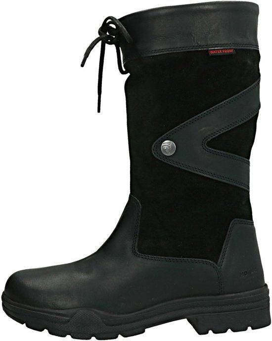 Horka Greenwich Leer Zwart Outdoorlaarzen Uniseks mt 41