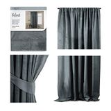AmeliaHome Paneelgordijn 140x270 cm antraciet
