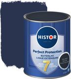 Histor Perfect Protection Buitenlak - Houtlak - Houtverf voor Buiten - Zijdeglans Verf voor Hout - Buitenverf - Gelders Blauw - 0.75 L