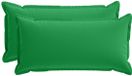 vidaXL - Kussensloop - 2 stuks - Houten - Groen - 40 x 80 cm - Polyester