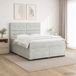 vidaXL Boxspringbed met matras, lichtgrijs, 180 x 200 cm, fluweel