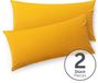 Blumtal - Set de 2 taies d'oreiller - Housse de coussin en jersey premium super douce - 100% Coton - 40 x 60 cm - Jaune