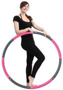 Weight hoop New Style - Fitness Hoelahoep - 1.8 kg - Ã˜ 100 cm - Roze/Grijs Fitness hoelahoep