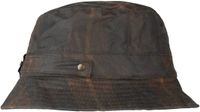 Horka QUERNSEY WAX Bucket hat Mannen Katoen hunter brown 57 cm