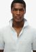 Superdry - Chemise en lin SD Vacation brodé - Hommes - Chemises - XL - Lin bleu ciel rayé
