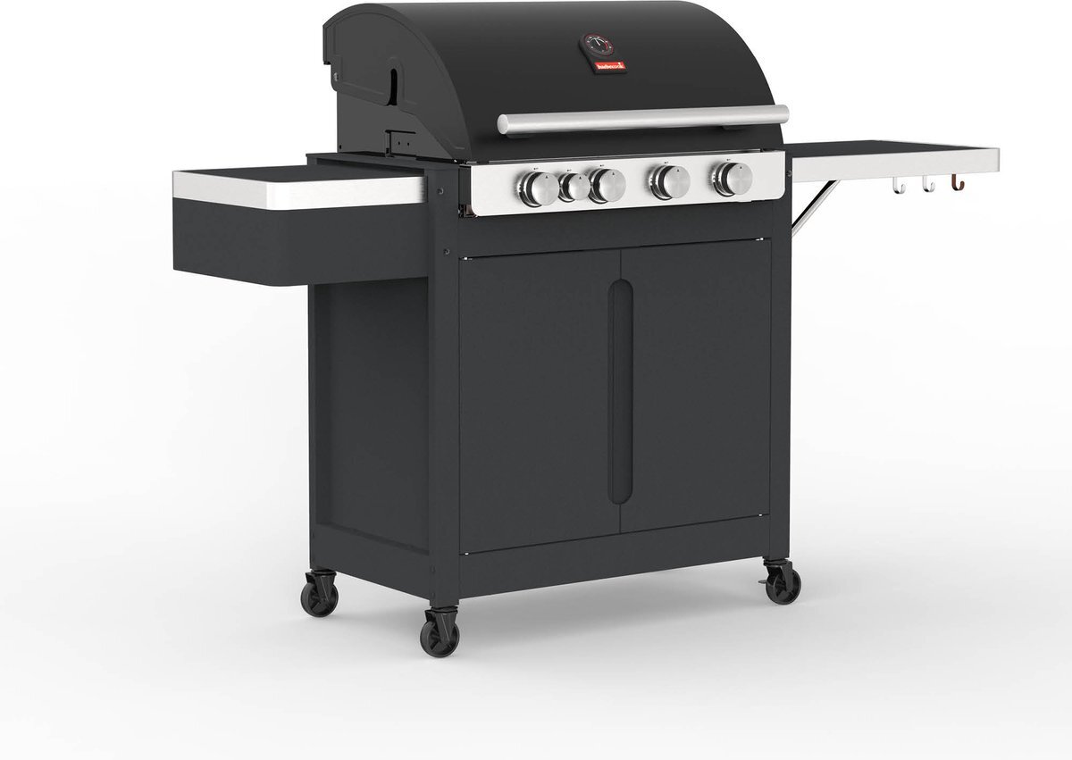 Barbecook Stella 4311 gasbarbeque / zwart / rvs / rechthoekig