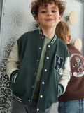 Vertbaudet Teddy-sweatshirt in fleece voor jongens met lusbadge.
