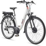 Telefunken E-Bike Cityrad Multitalent RC826, 7 Gang Shimano Shimano Tourney Schaltwerk, Kettenschaltung, Frontmotor, 474 Wh, tiefer Einstieg, 28 Zoll, Pedelec, Elektrofahrrad für Damen u. Herren