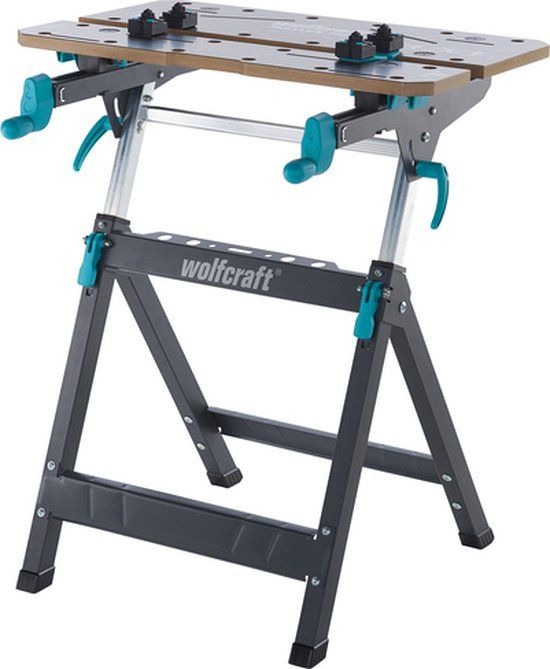 Wolfcraft MASTER 750 Ergonomic Workbench with Vice - Foldable - 3-in-1 Machine Table - 10 YEAR WARRANTY