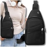 EDIBAZZAR | Sac à dos femme, sac étanche, sac d'épaule léger, noir