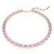 Swarovski Milnia Ketting Dames 38 CM Goudkleurig Metaal Kristal