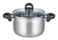 ELO 12221 braadpan m.GD 20 cm serie toermalijn, inductie, roestvrij staal gesatineerd, antislip kunststof handgrepen, met literschaal en olie-doseersysteem