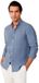 Hackett Hm3010635 Chemise en lin à manches longues bleu S Homme