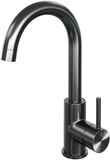 Brauer Gunmetal Edition Hoge Opbouw Wastafelmengkraan met Draaibare Ronde Uitloop Model A Gunmetal Geborsteld PVD