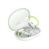 Baseus Eli Sport 1 TWS Oorhaak Headset Lichtgroen/Wit