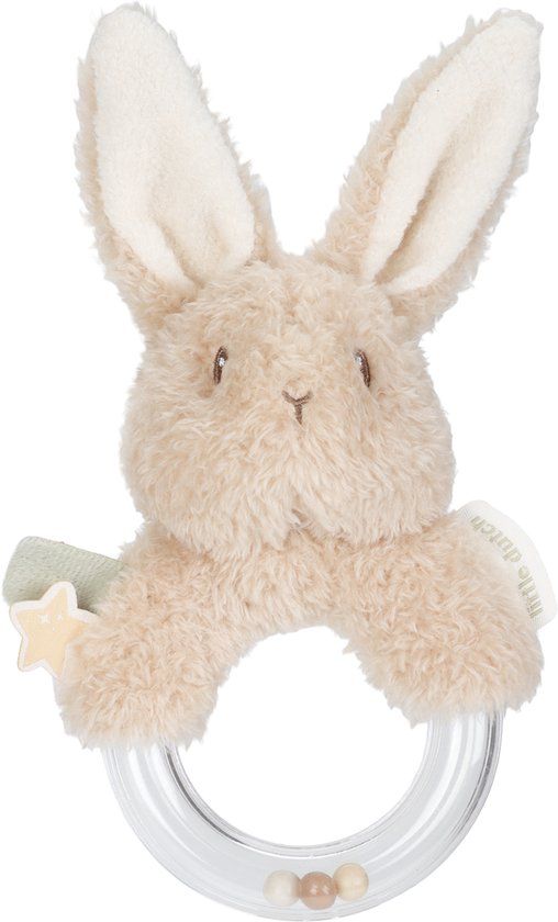 Top1Toys Little Dutch Ringrammelaar Baby Bunny Newborn Naturals