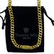 Gourmet Plaat Ketting - Goudkleurig Staal - 50 cm - Unisex