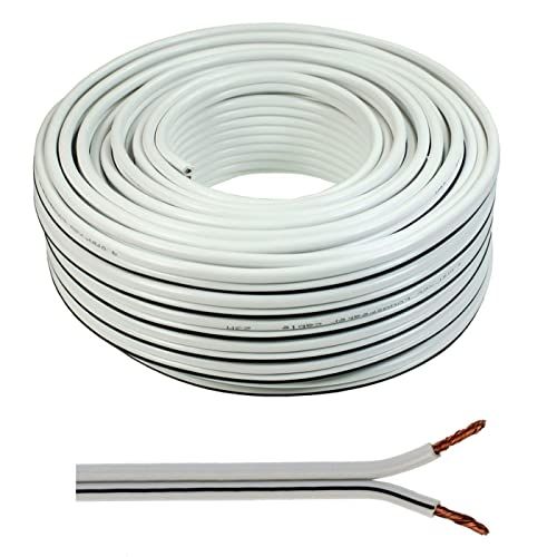SeKi Luidsprekerkabel wit 2x 4,00mm² 50M ring
