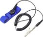 Tru Components ESD-armband Blauw, Zwart Incl. aardingskabel Drukknop 9.52 mm (3/8)
