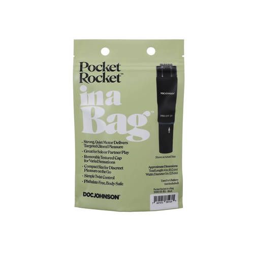 Doc Johnson Pocket Rocket vibrator - Zwart