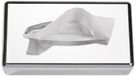 Semy Top ST-88688 tafel en wanddispenser voor cosmeticadoeken, chroomkleurig 255 x 140 x 60 mm