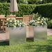 Maison Exclusive - Lot de 2 pots de jardin, argenté, 50 x 30 x 50 cm, en acier inoxydable