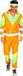 Widmann Finidi Trainingspak oranje jaren 80 L