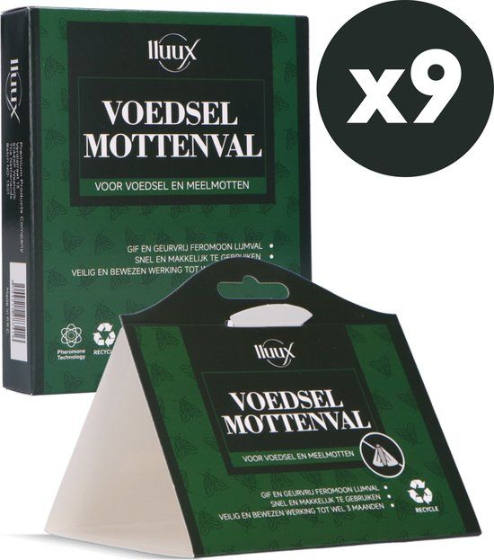 lluux - 9 Stuks - Mottenval - Voedselmottenval