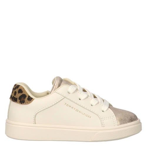 Tommy Hilfiger sneakers met panterprint - beige