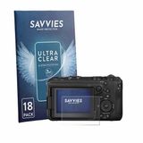 Savvies Screenprotector voor Canon EOS R6 V - Folie Beschermfolie transparant 18 Stuks