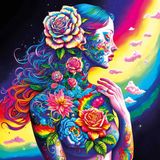 Magnolia Flower Goddess Puzzle - 1023 pièces