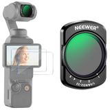 NEEWER Variabel ND-filter & 1/4 zwart diffusiefilter, compatibel met DJI Osmo Pocket 4 Pocket 3 Creator Combo-accessoires, magnetische actiecamera ND2-32 lensfilterset & 2 schermbeschermers