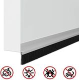 vidaXL Zelfklevende Deurborstels 2 stuks Zilver 100 cm Aluminiumlegering