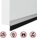 vidaXL Zelfklevende Deurborstels 2 stuks Zilver 100 cm Aluminiumlegering