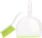 Merkloos Stoffer en blik wit/groen 32 cm