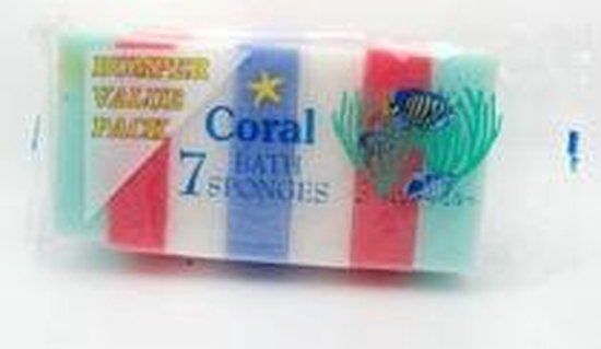 Coral Egl Homecare Coral Badsponzen - 7 stuks