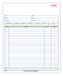 Adams Bestelboek, 20 x 27 cm, 3-delig, carbonloos, 50 sets, wit, kanarie, roze (TC8100)