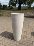 Ethick Pot de fleurs extérieur haut Molio rond fin 40x96cm sable