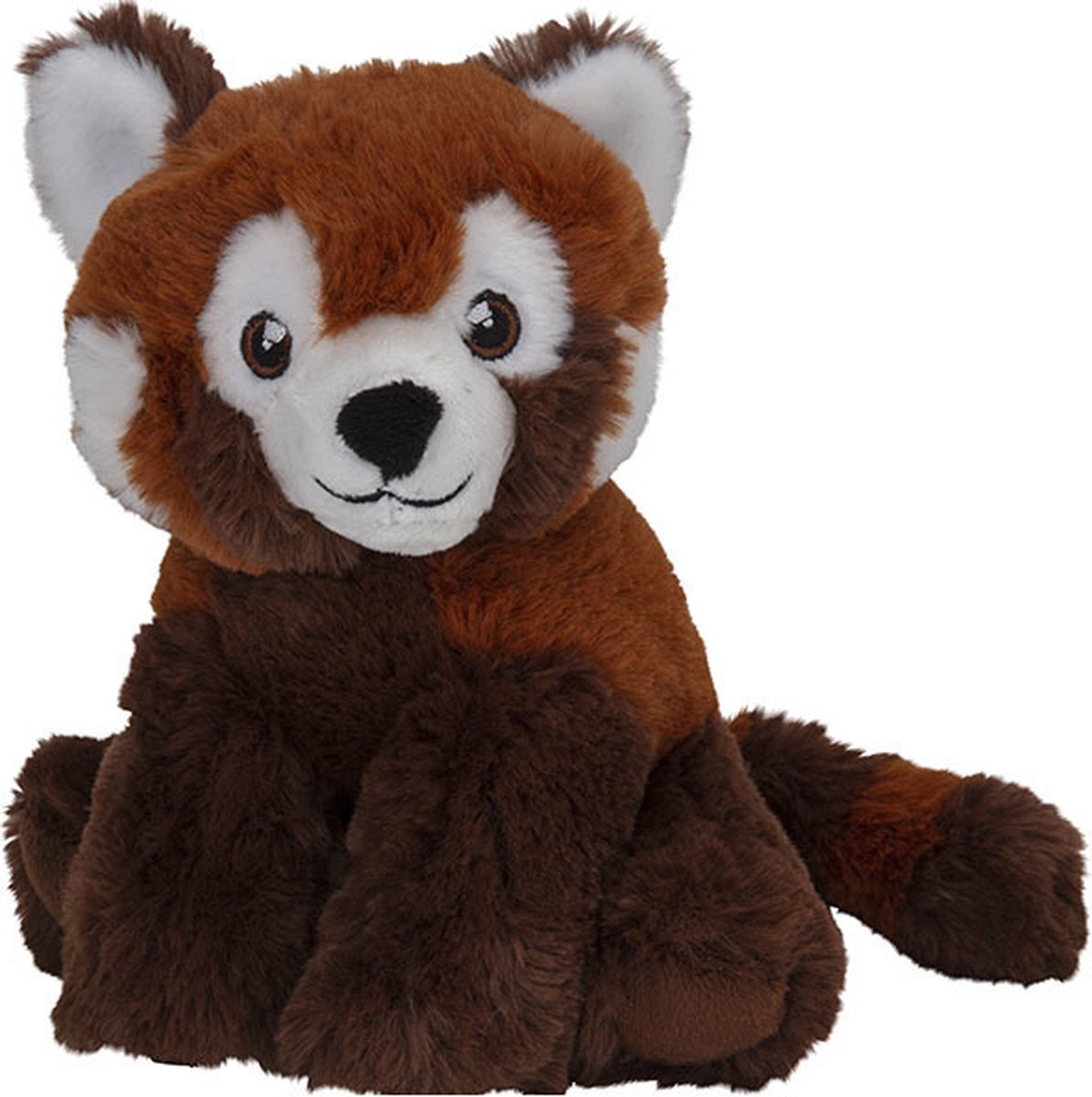 Nature Planet Pluche knuffel rode panda beer van 16 cm - Speelgoed knuffeldieren