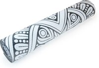 Matchu Sports Yogamat - Zwart met mandala - 172 x 61 x 0.6 cm - 8718819922360