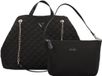 GUESS Shopper Schoudertas Giully II Large 2 In 1 Tote Bag Black Zwart