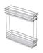 GTV Movixpro Keukenorganizer, cargo-uitrusting, uittrekbaar reksysteem, buitenbreedte 150 mm, 2 planken, zonder rails, chroom, mat wit