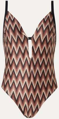 Marie Jo Su Ana Plunge Badpak met Print en Lurex