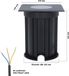 HOFTRONIC SMART HOFTRONIC Set van 9 Ramsay Smart LED Grondspot Zwart Vierkant RGBWW WiFi Bluetooth IP67