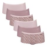 Sloggi GO Crush Short C6P Set van 6 Dames Broekje Roze XXL